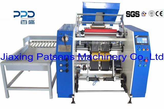 Fully automatic cling film rewinder machine